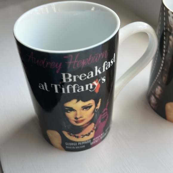 BREAKFAST AT TIFFANY’S AUDREY HEPBURN KONITZ (2) coffee mugs - Picture 2 of 10